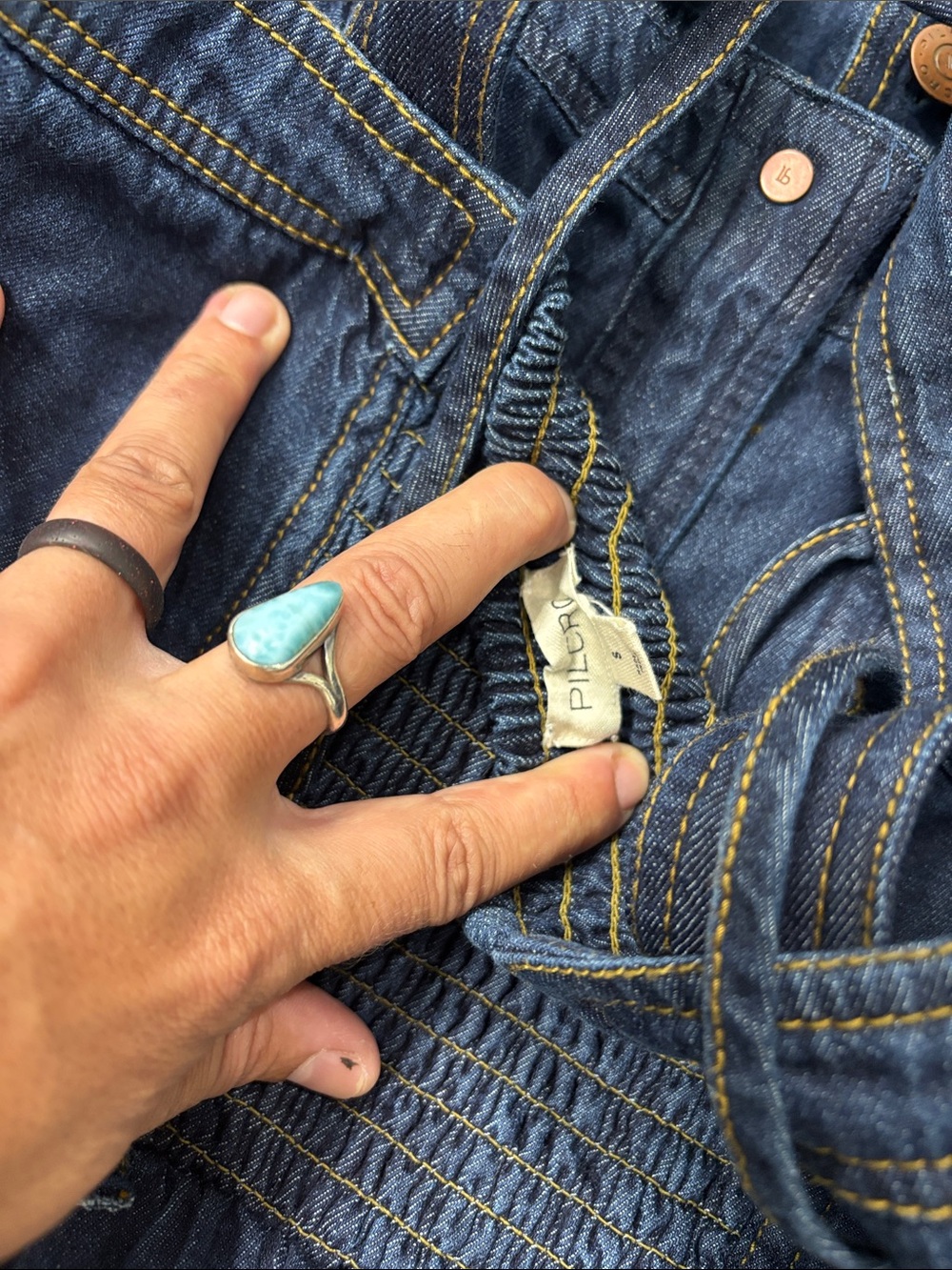 100% cotton Pilcro denim midi dress - Picture 4 of 6